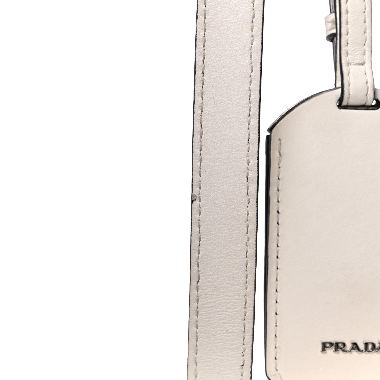 Prada City Calf Front Pocket Large Shopping Tote White Black 18 of 22