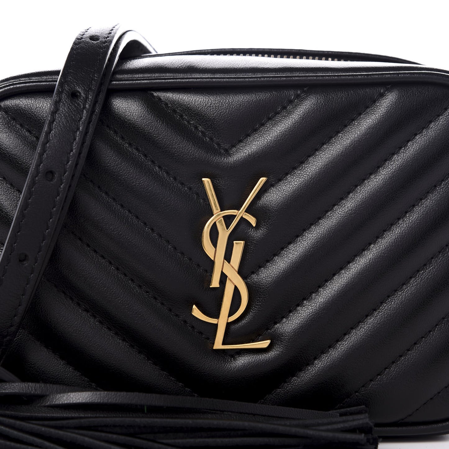 Calfskin Matelasse Monogram Lou Belt Bag Black