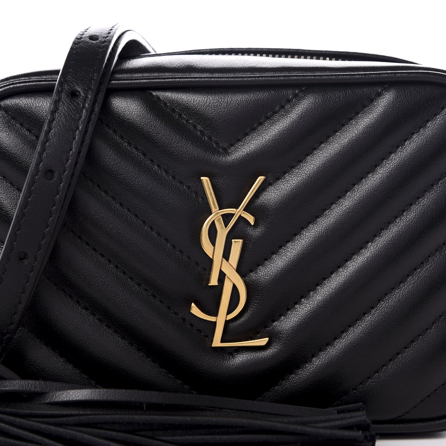 Saint Laurent Calfskin Matelasse Monogram Lou Belt Bag Black 8 of 8