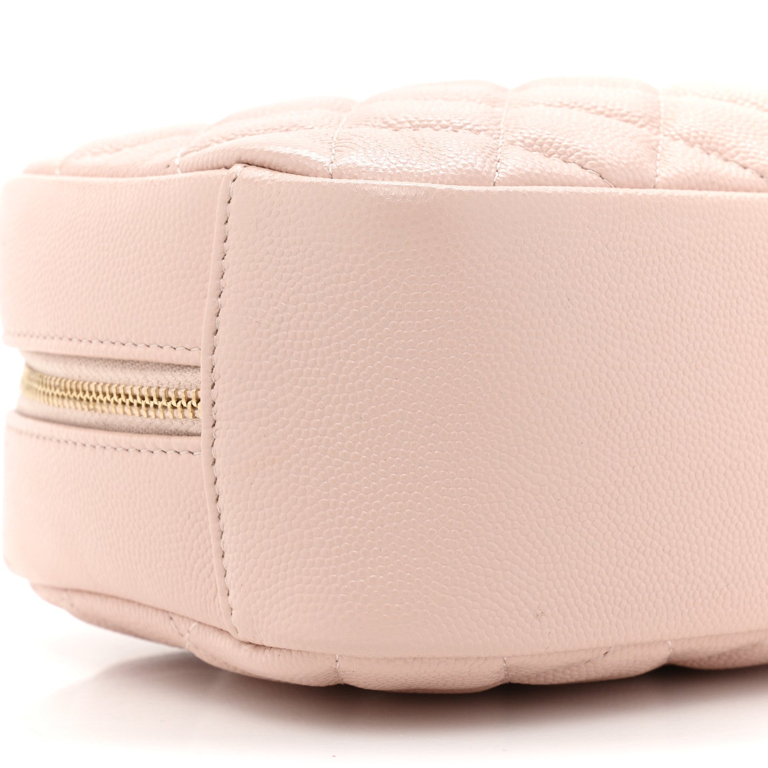 Chanel Caviar Quilted Medium Curvy Pouch Cosmetic Case Light Pink 9 of 9