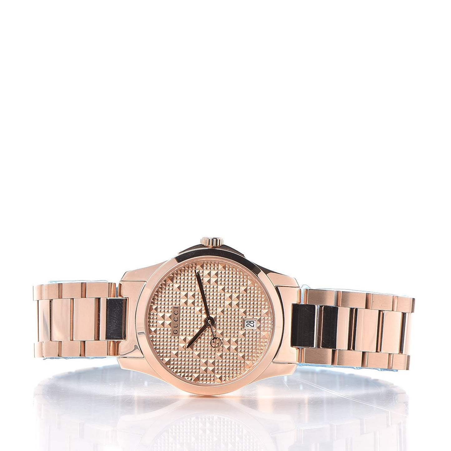 Stainless Steel 27mm G-Timeless Diamante Quartz Watch Rose