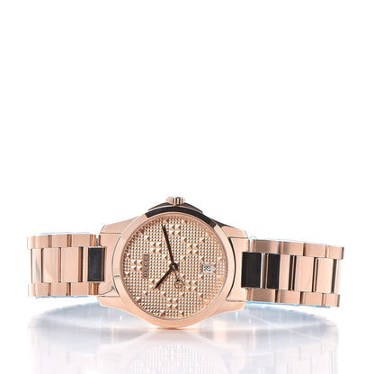 Gucci Stainless Steel 27mm G-Timeless Diamante Quartz Watch Rose 3 of 7