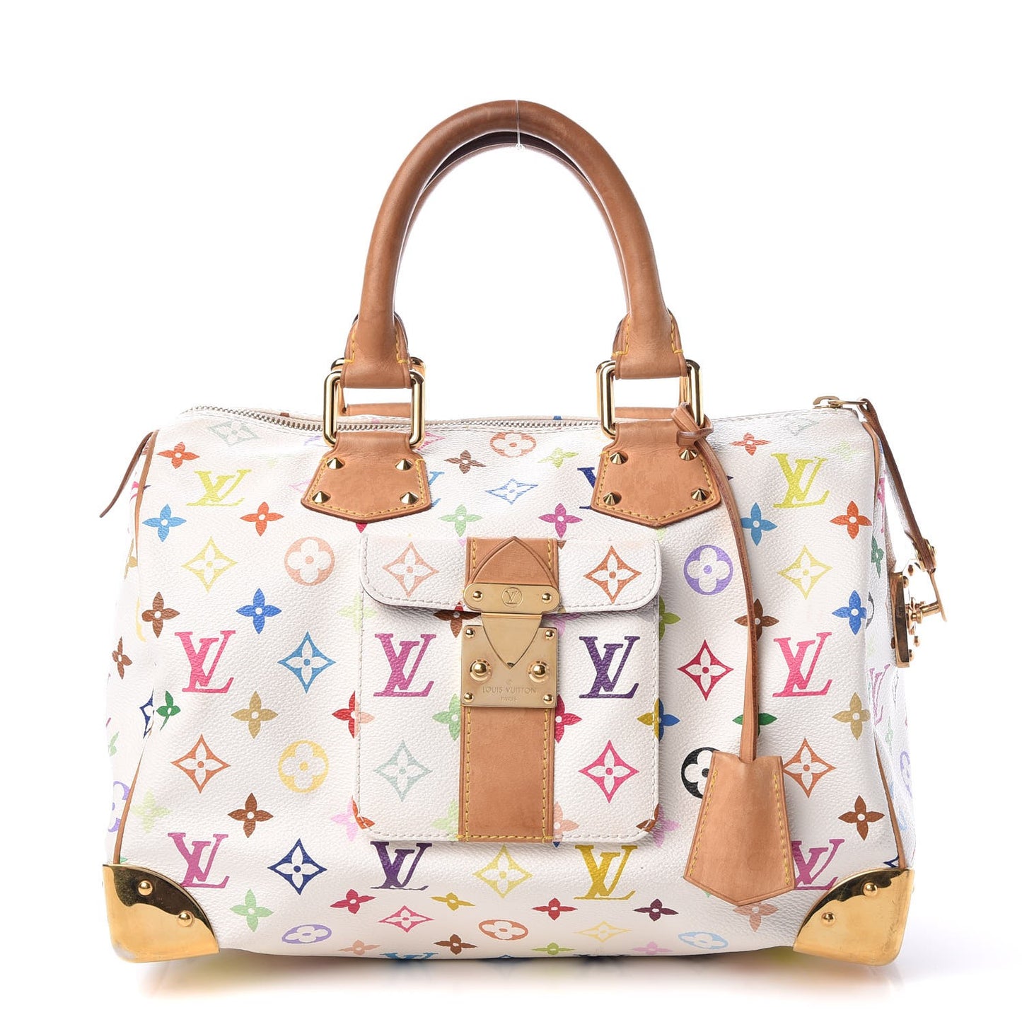 Monogram Multicolor Speedy 30 White