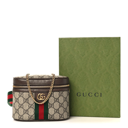 Gucci GG Supreme Monogram Textured Dollar Calfskin Web Ophidia Belt Bag 110 44 Beige Ebony New Acero 11 of 11