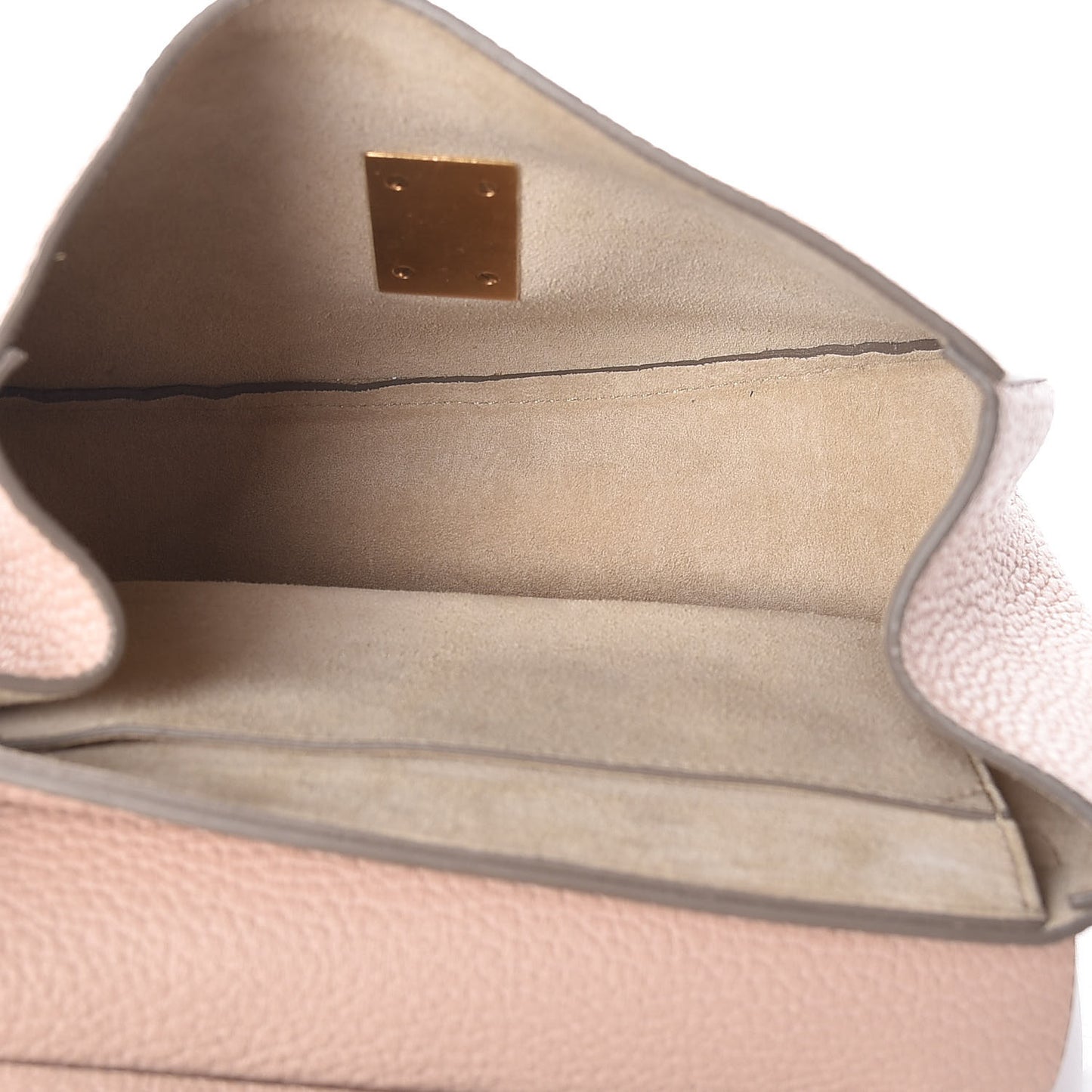 Grained Goatskin Drew Shoulder Bag Biscotti Beige