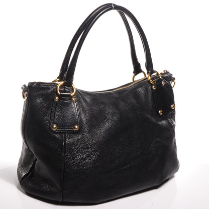 Prada Cervo Shine Satchel Nero Black 3 of 10