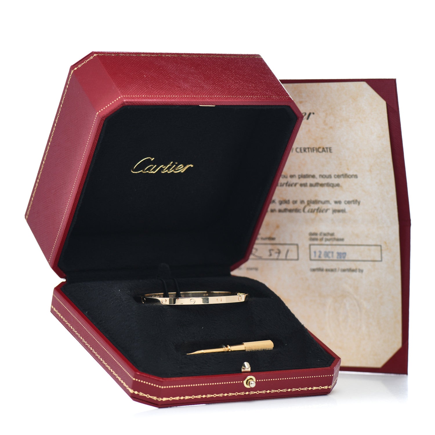 Cartier 18K Yellow Gold Small LOVE Bracelet 17 5 of 5