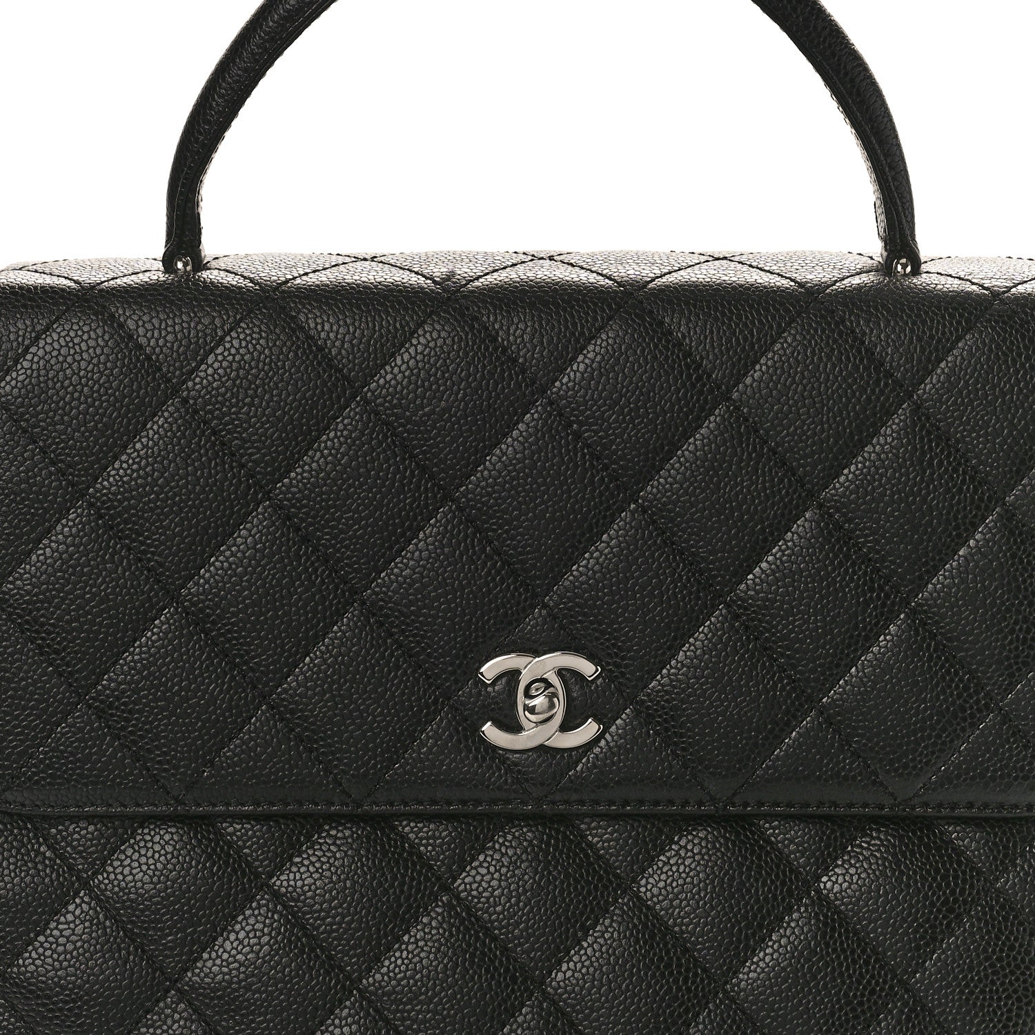 Chanel Caviar Quilted Jumbo Kelly Flap Black 8 of 10