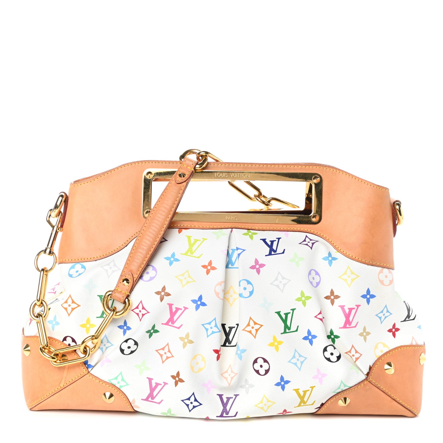 Monogram Multicolor Judy GM White