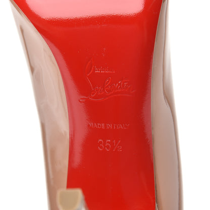 Christian Louboutin Patent Pigalle 100 Pumps 35.5 Nude 6 of 8