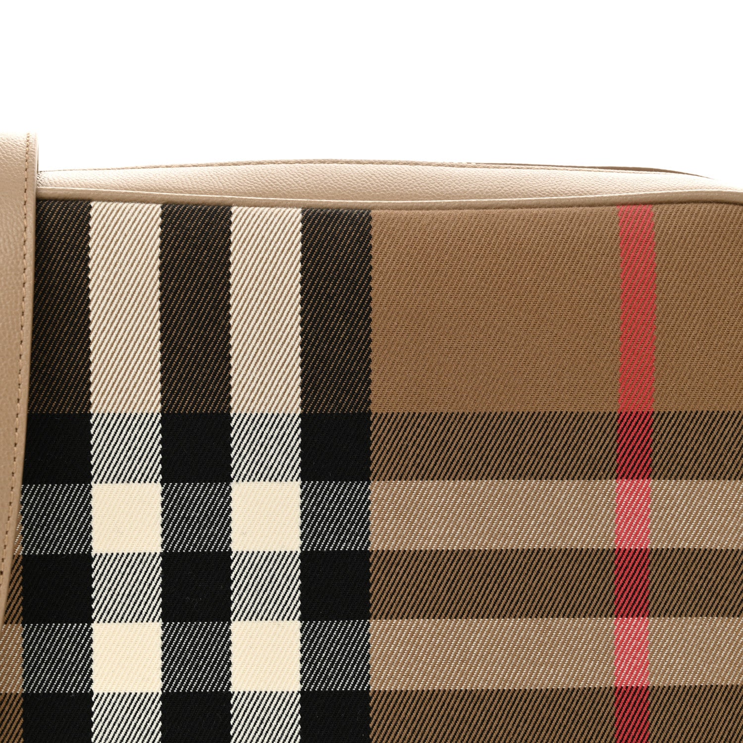 Burberry Calfskin House Check Small Camera Bag Chestnut Beige 7 of 10