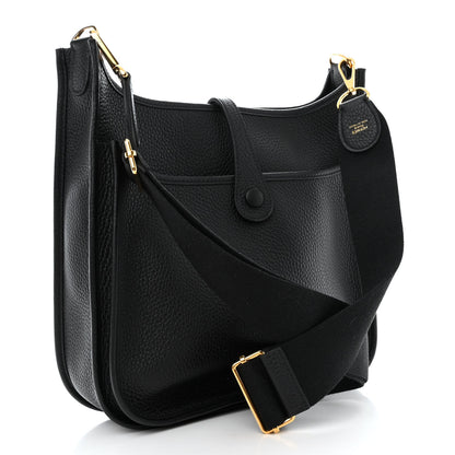 Hermes Taurillon Clemence Evelyne III PM Black 3 of 11