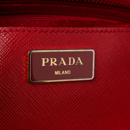 Prada Saffiano Medium Galleria Double Zip Tote Fuoco 6 of 15