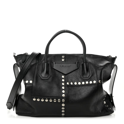 Givenchy Smooth Calfskin Medium Studded Soft Antigona Black 1 of 9