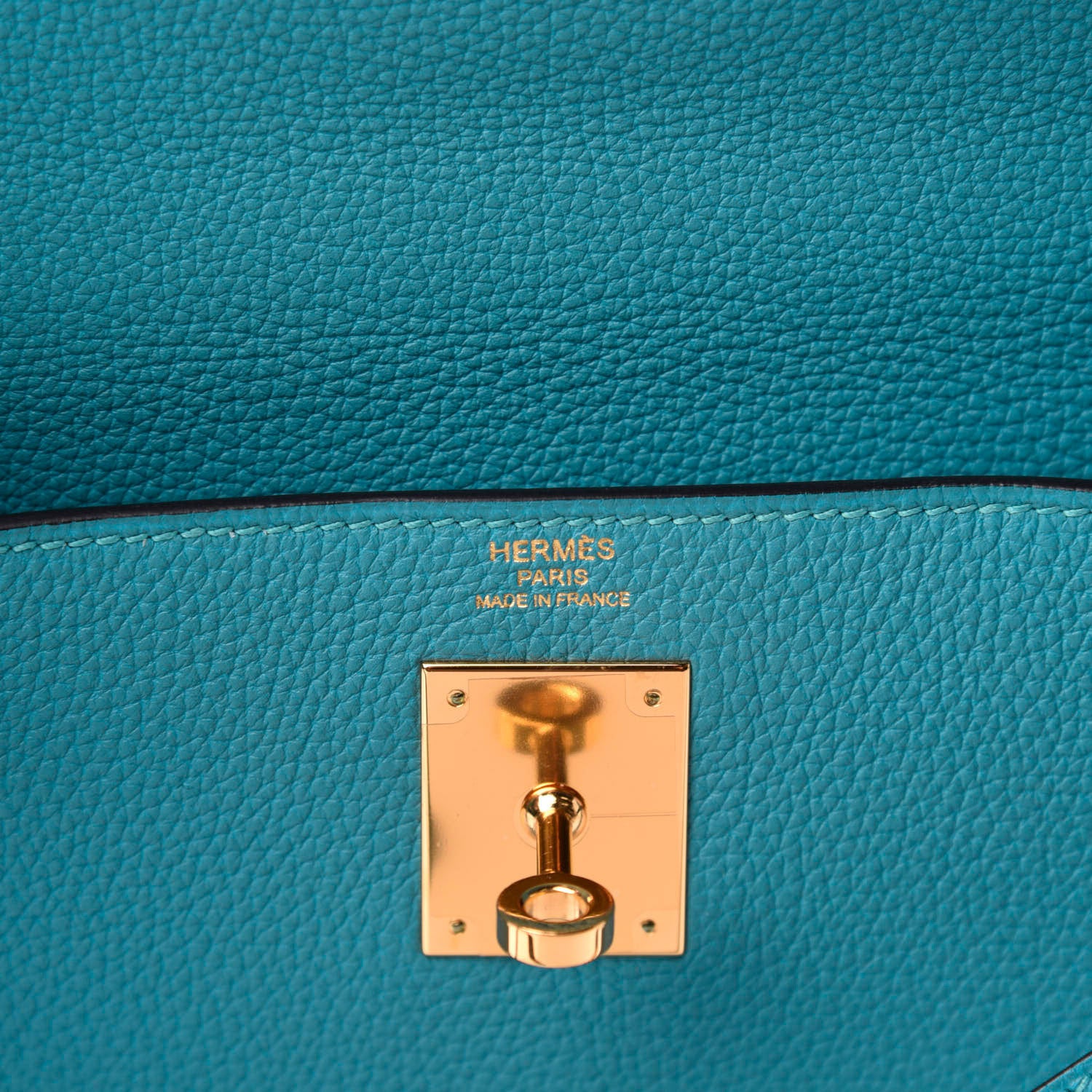 Hermes Togo Kelly Retourne 28 Turquoise 8 of 11