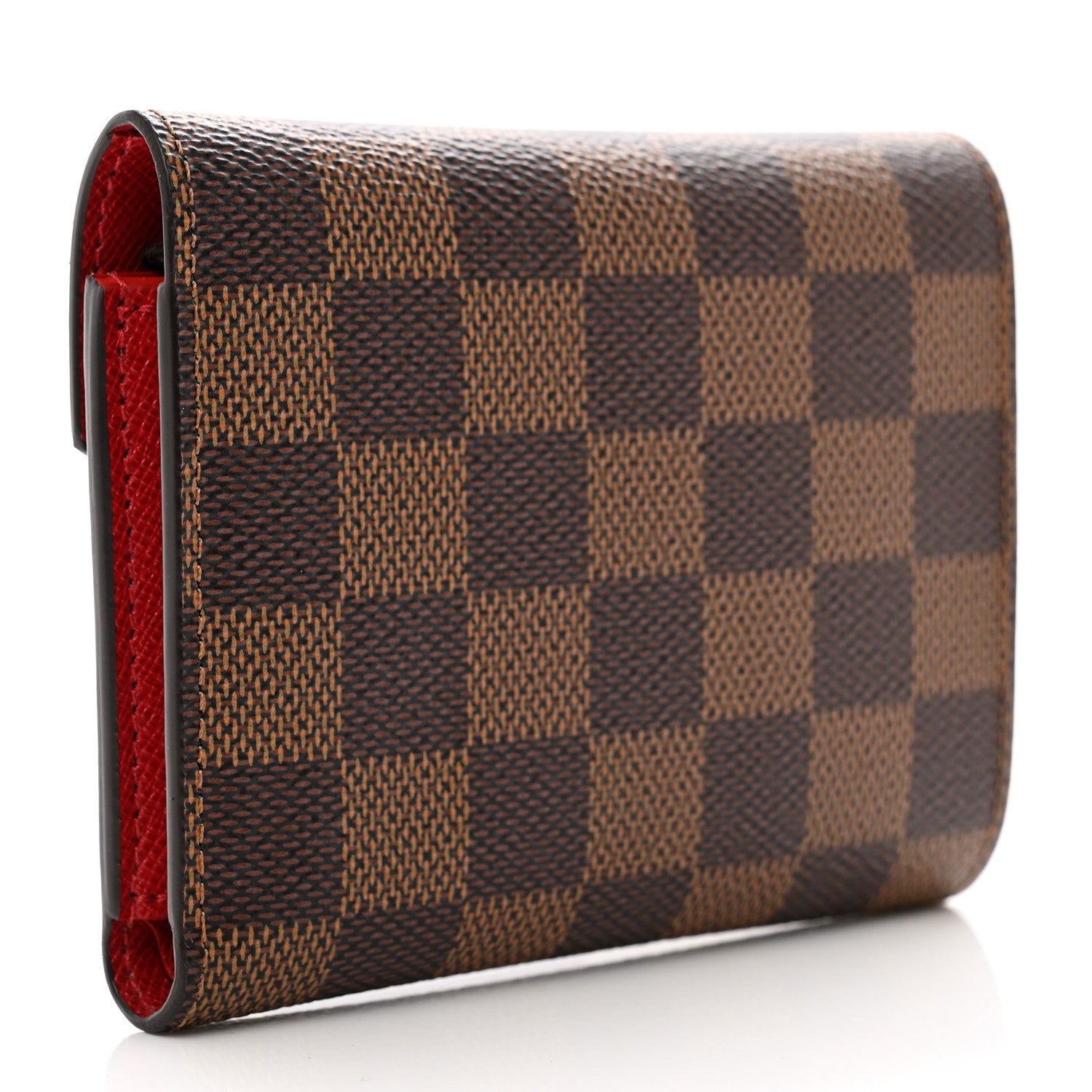 Louis Vuitton Damier Ebene Victorine Wallet Red 4 of 7