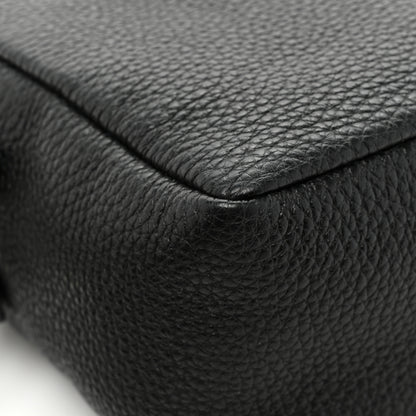 Prada Vitello Daino Soft Medium Double Zip Shoulder Bag Black 12 of 14