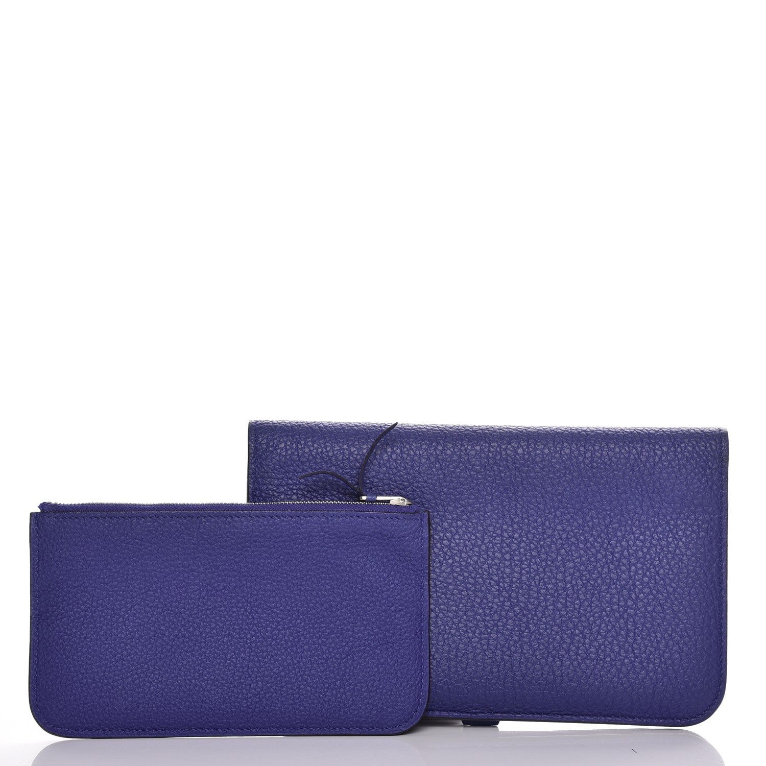 Hermes Togo Dogon Duo Wallet Bleu Electrique 12 of 13