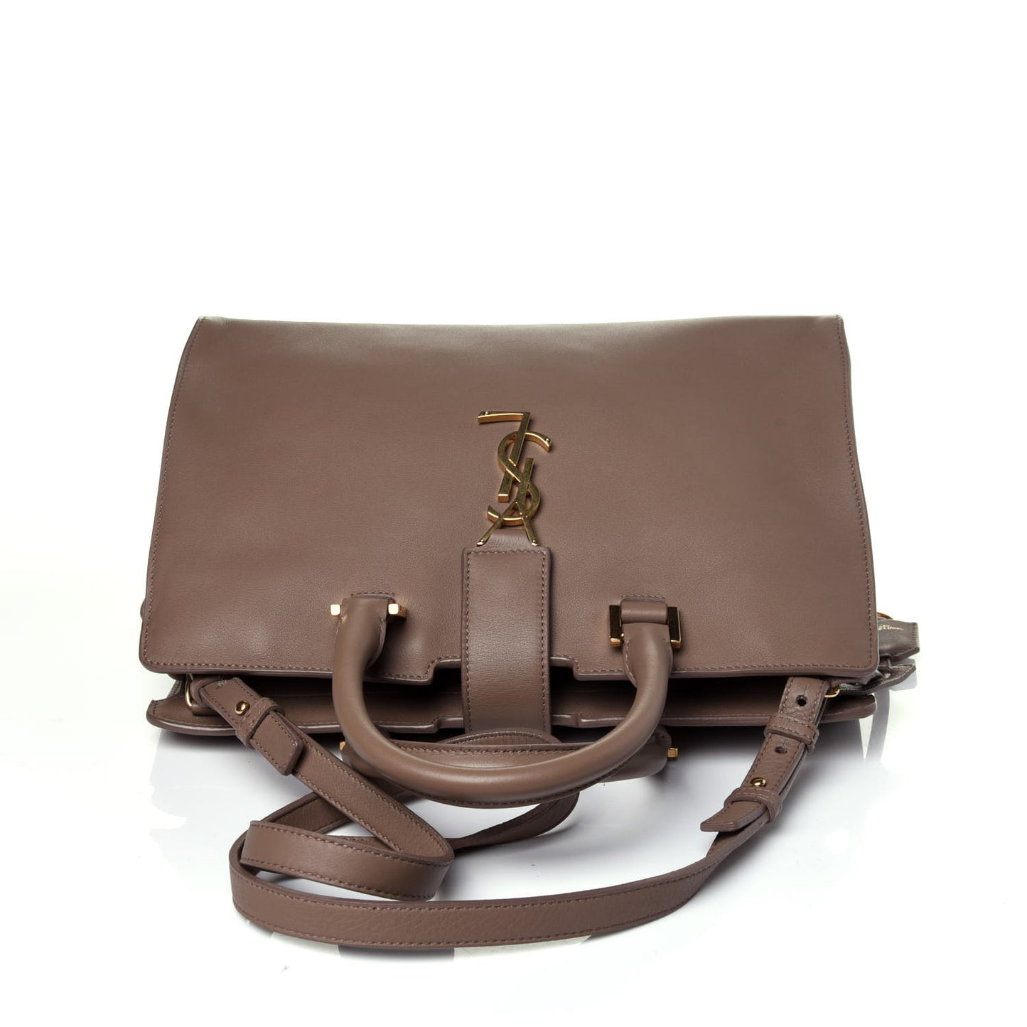 Smooth Calfskin Small Monogram Cabas Taupe