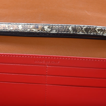 Christian Louboutin Patent Specchio Printed Macaron Flap Wallet Multi Metal 9 of 9