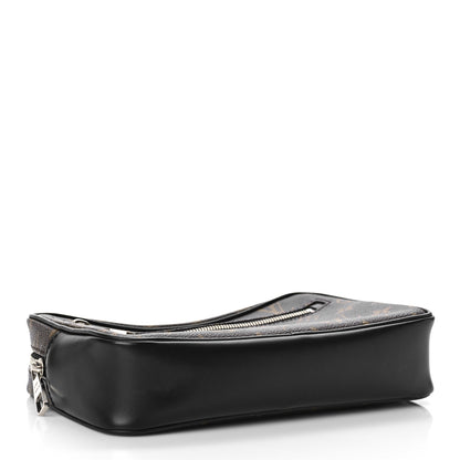 Louis Vuitton Monogram Macassar Kasai Clutch Black 5 of 9
