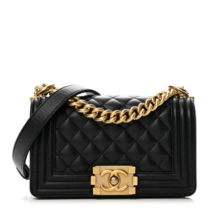 Chanel Caviar Quilted Small Boy Flap Black 1 of 12