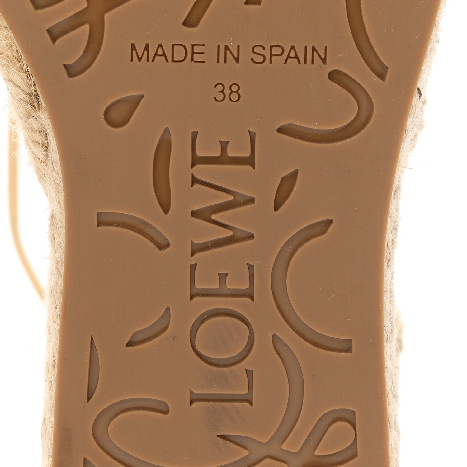 Loewe Raffia Paula's Ibiza Strappy Solar Espadrille Sandals 38 Natural 7 of 9