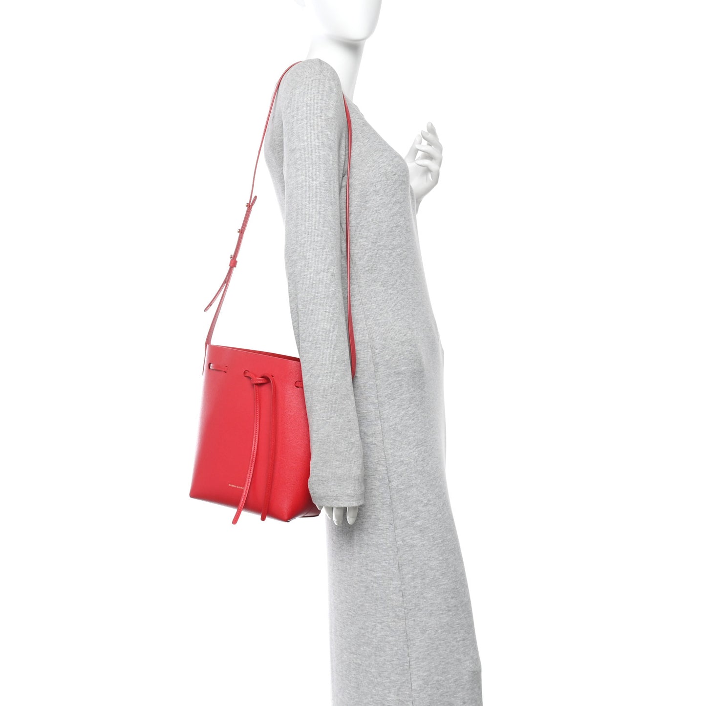 Saffiano Mini Bucket Bag Flamma