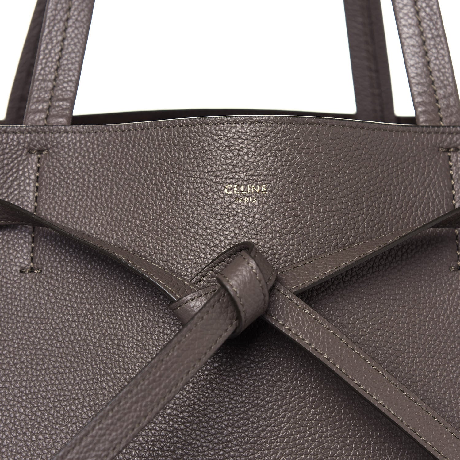 Celine Soft Grained Calfskin Medium Belt Cabas Phantom Taupe 8 of 14