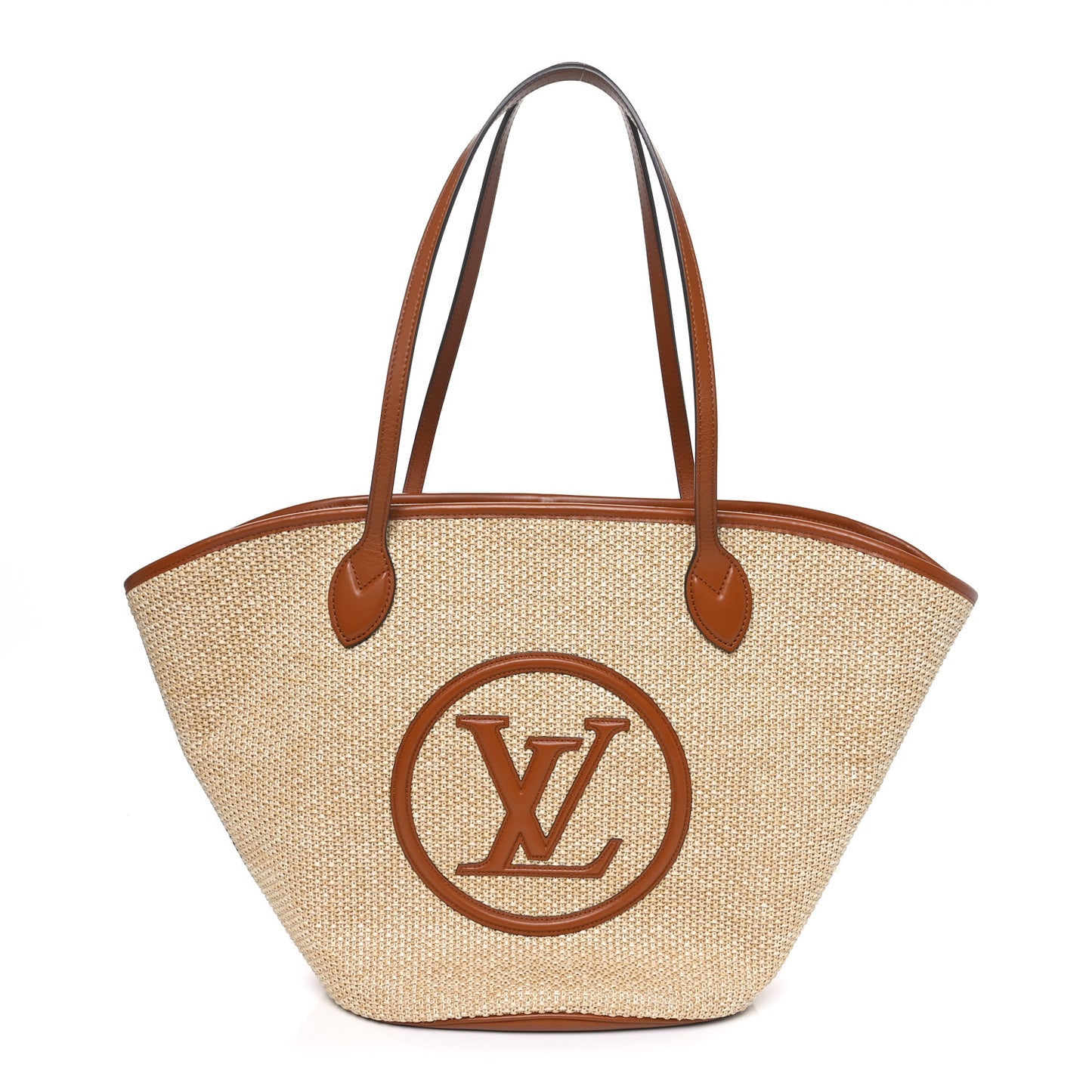 Raffia Saint Jacques Tote Caramel