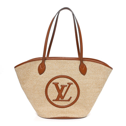 Louis Vuitton Raffia Saint Jacques Tote Caramel 1 of 11