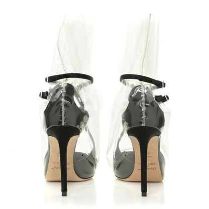 Jimmy Choo x OFF-WHITE Satin TPU Claire 100 Pumps 36.5 Black 5 of 11