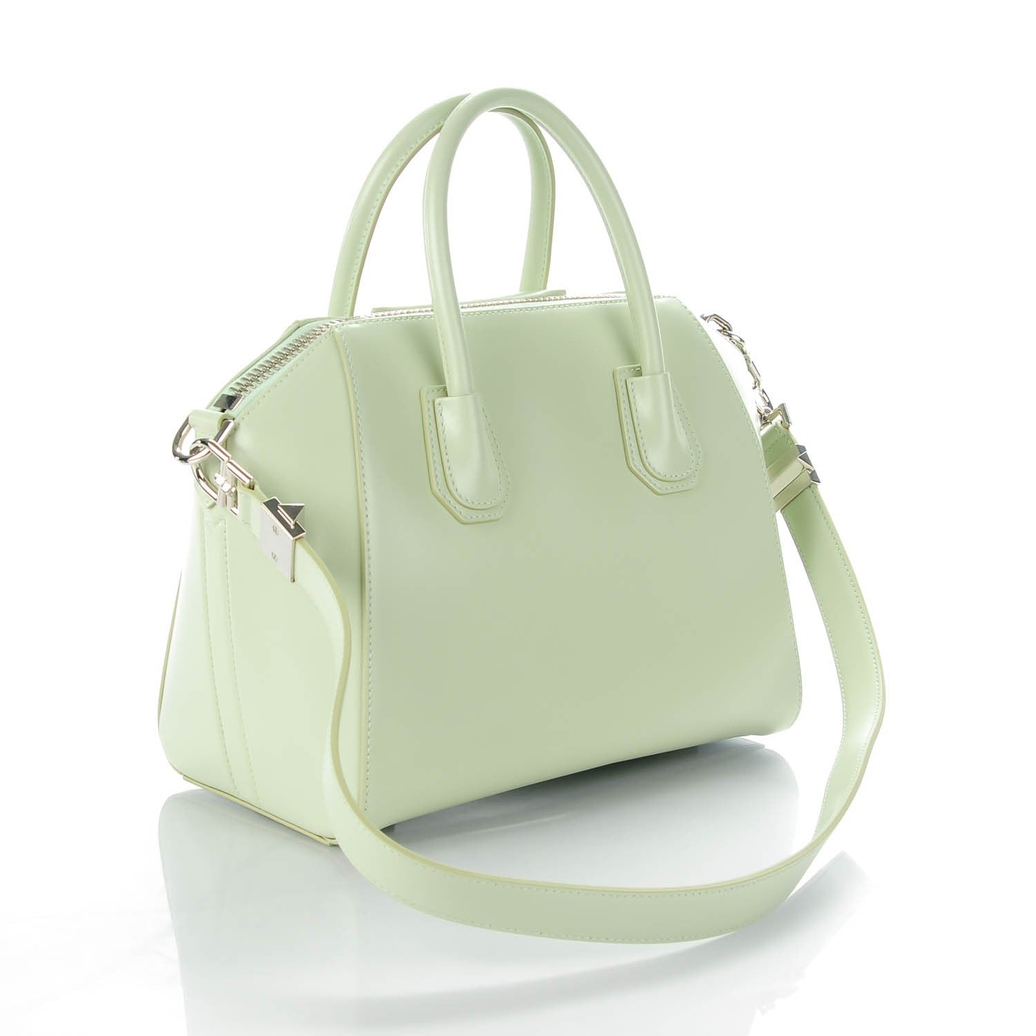 Givenchy Shiny Lord Calfskin Small Antigona Aqua Green 3 of 7