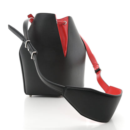 Alexander McQueen Calfskin The Bucket Bag Black Lust Red 4 of 10