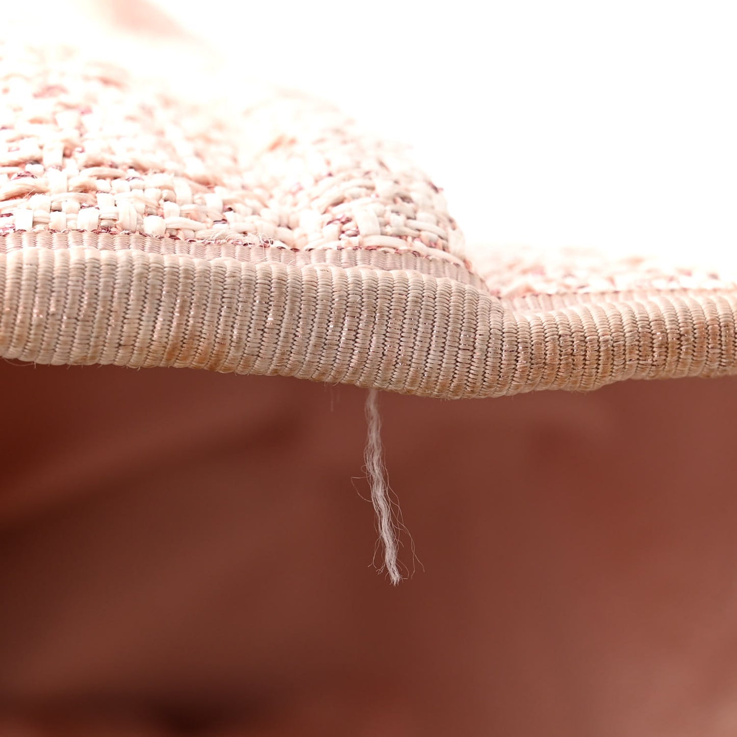 Lurex Boucle Small Deauville Tote Pink