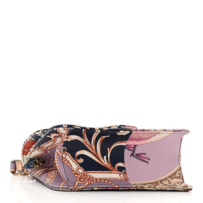 Salvatore Ferragamo Calfskin Quilted Floral Print Gancini Small Flap Bag Multicolor 4 of 10