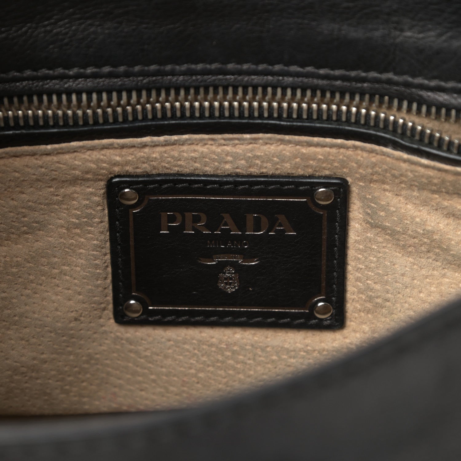 Prada Vitello Shoulder Chain Bag Black 6 of 16