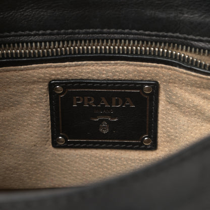 Prada Vitello Shoulder Chain Bag Black 6 of 16