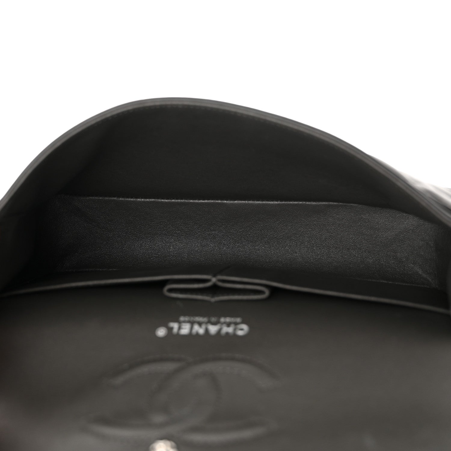 Chanel Lambskin Quilted Medium Double Flap Dark Grey 5 of 11