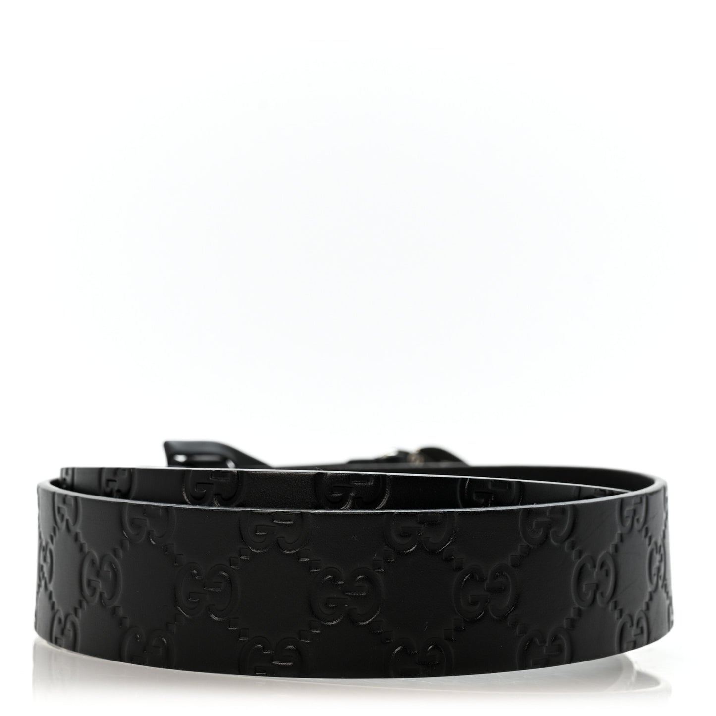 Guccissima Square G Belt 80 32 100 40 Black
