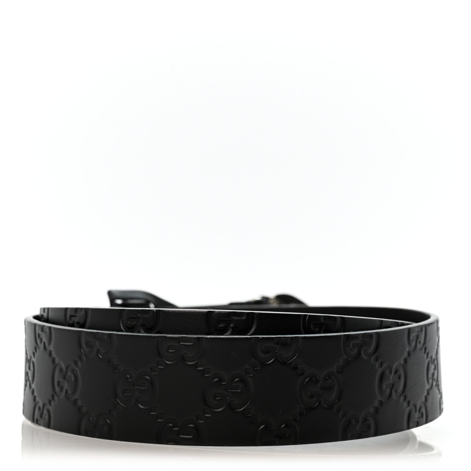 Gucci Guccissima Square G Belt 80 32 100 40 Black 2 of 8