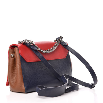 Louis Vuitton Calfskin Lockme II Chain Bag BB Rubis Marine 3 of 10