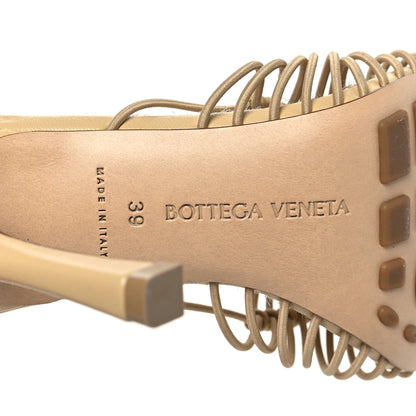 Bottega Veneta Raffia Elasticized Stretch Mule Sandals 39 Cane Sugar 7 of 8