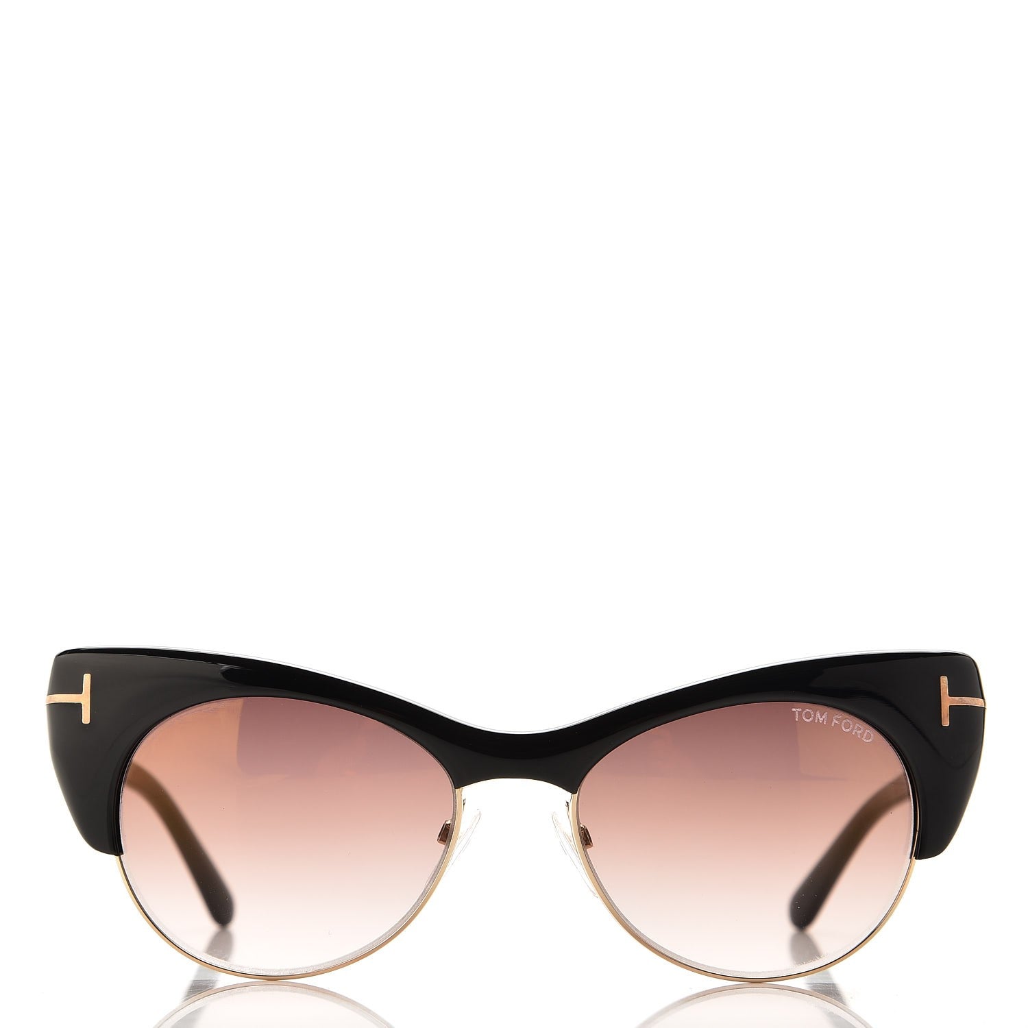 Tom Ford Lola Cat Eye Sunglasses TF387 Black 2 of 9
