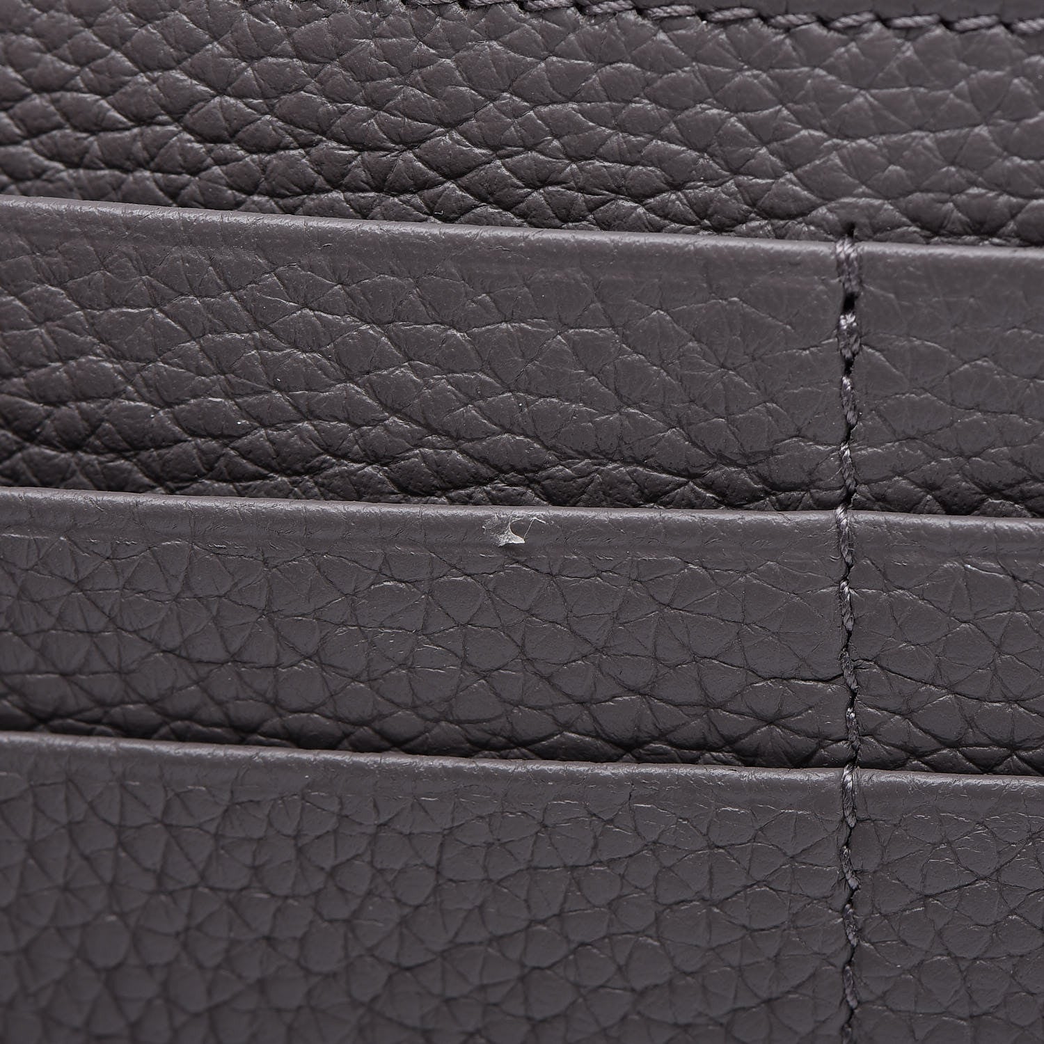 Saint Laurent Grained Calfskin Sac De Jour Souple Thin Wallet Fog 11 of 14