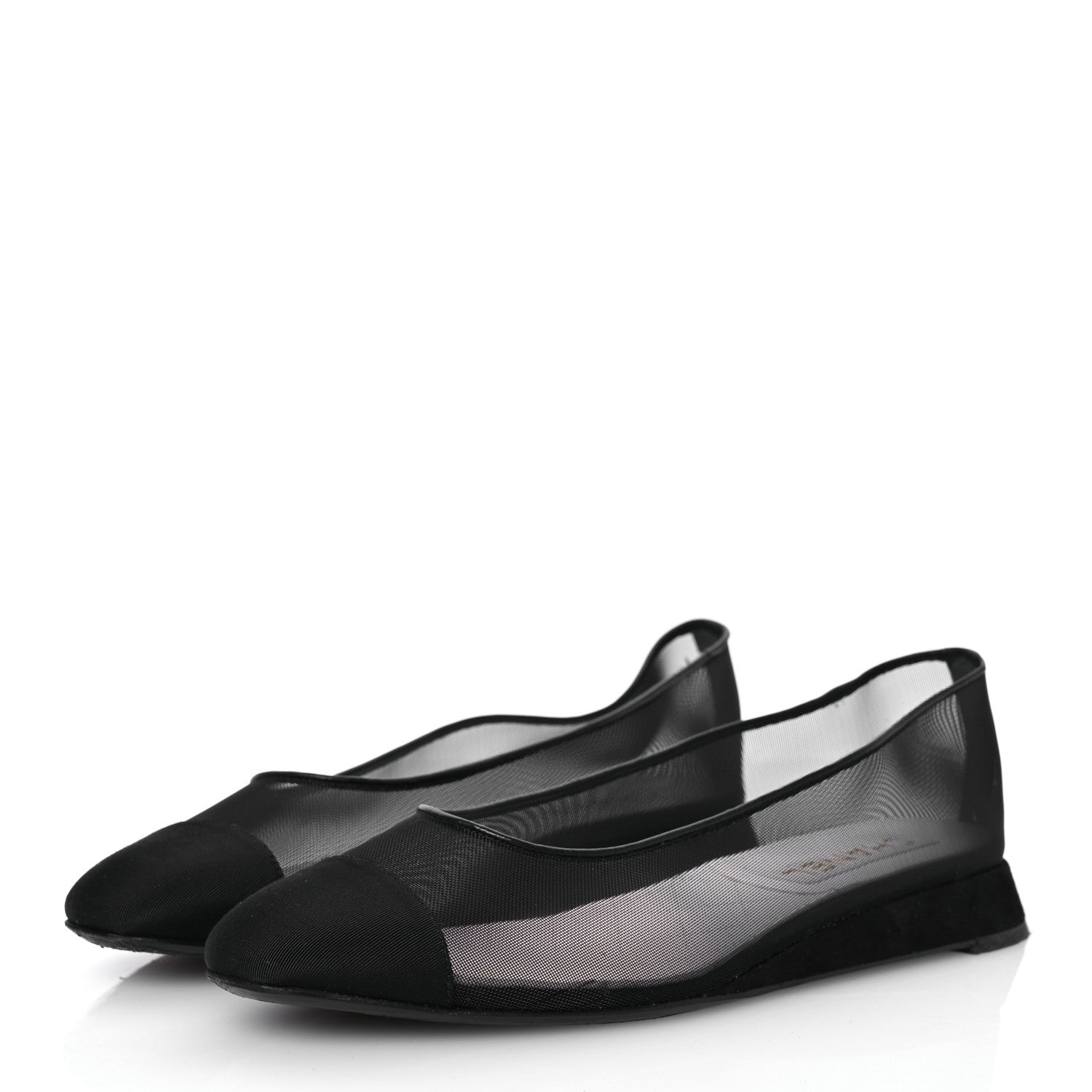 Chanel Mesh CC Ballerina Flats 41 Black 4 of 12