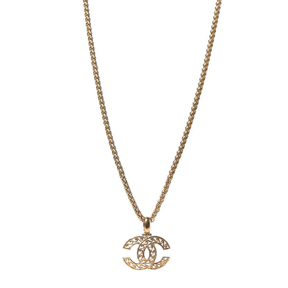 Chanel CC Pendant Necklace Gold 1 of 4