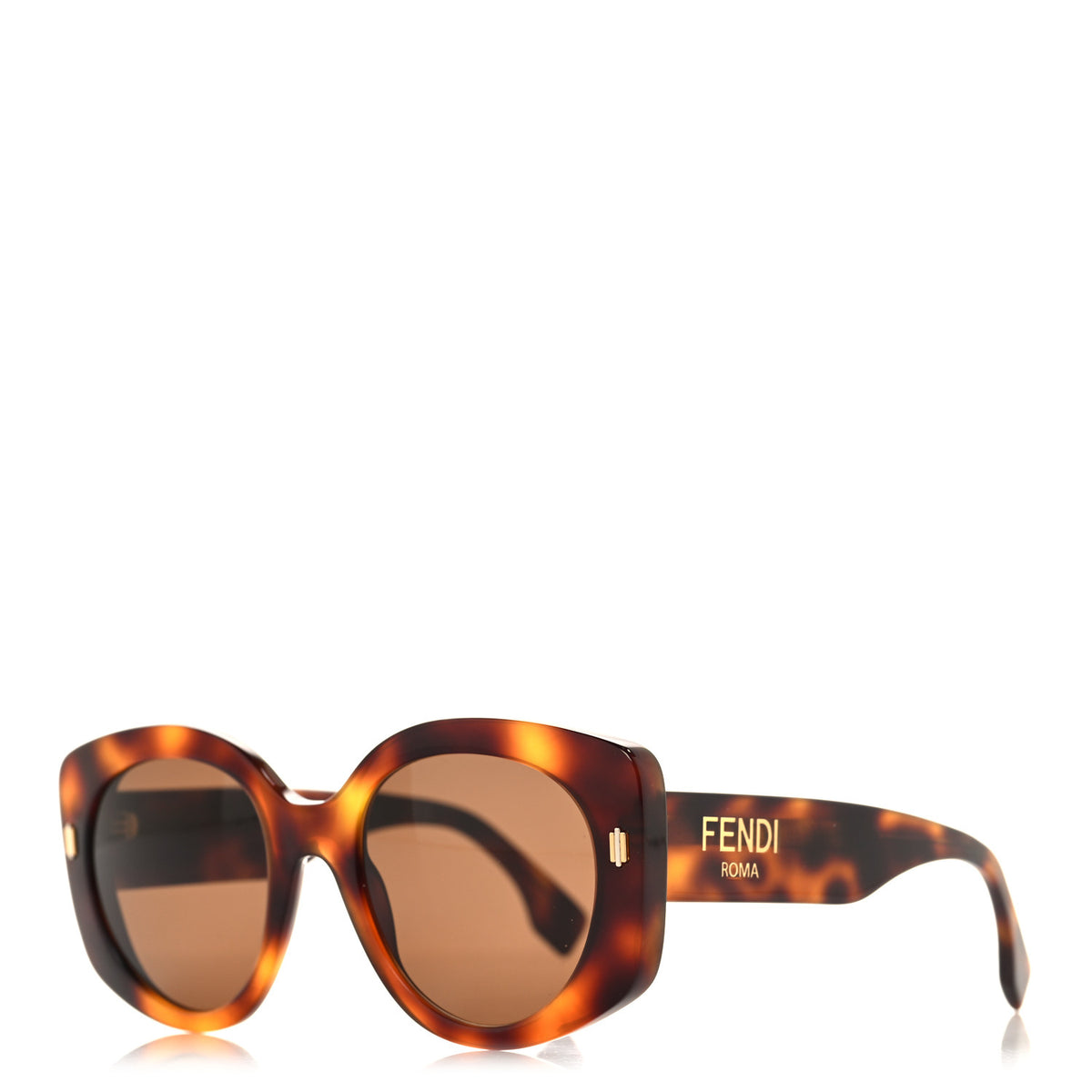 Acetate Fendi Roma Sunglasses FE40137I Havana