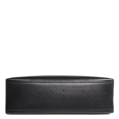 Hermes Chevre Mysore Kelly Pochette Clutch Black 5 of 21