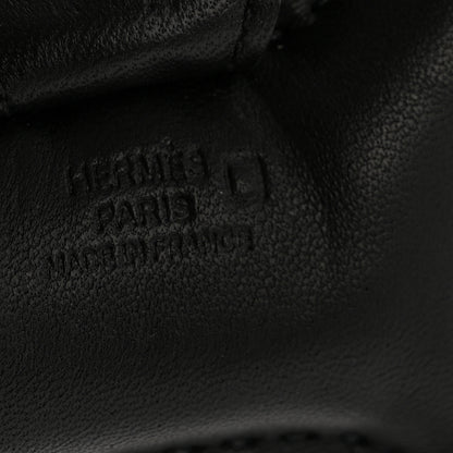 Hermes Milo Lambskin Matte Alligator Touch Grigri Rodeo Horse Bag Charm PM So Black 3 of 5